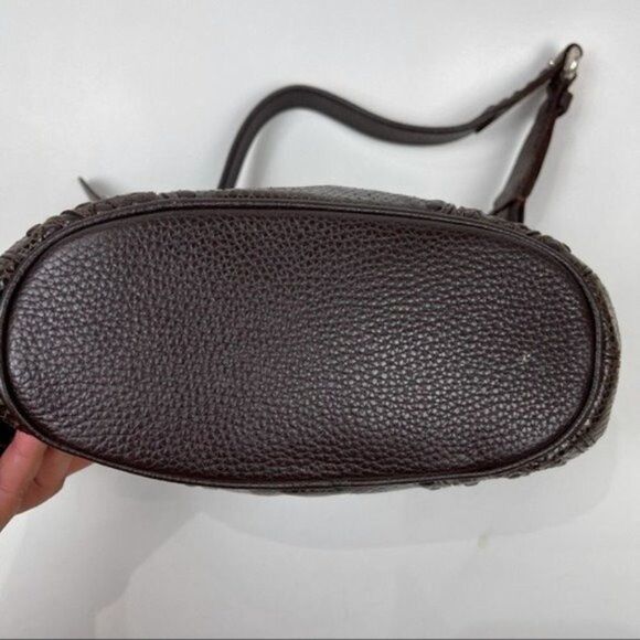 Brighton Ziptop Embossed Buckle Hobo Shoulder Bag - Picture 7 of 11